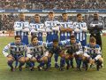 Once del Deportivo vistiendo Umbro en la temporada 1996-97