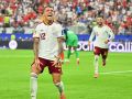 Pedro Porro celebra su gol, que ponía el 0-2 a favor de España ante Francia