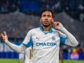 Aubameyang celebra un gol con el Olympique de Marsella