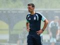 Lionel Scaloni, durante un entrenamiento de la selección argentina en Estados Unidos
