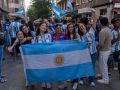 Cientos de seguidores de la Albiceleste siguieron la final desde el coruñés bar La Mila