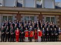 Los reyes Felipe VI y doña Letizia, la princesa de Asturias y la infanta Sofía, reciben este lunes en el Palacio de la Zarzuela a la selección española masculina de fútbol, tras proclamarse ayer campeones del mundo derrotando en la final a Argentina