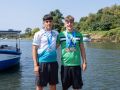Anton Lagares y Javier Cid, con sus medallas de Mundial y Europeo júnior