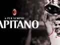 Imagine conmemorativa del AC Milan por la muerte de Franco Baresi