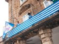 Aficionados del Deportivo en las Casas de Paredes durante la grabación del videoclip del nuevo himno