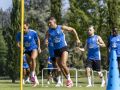 Gran noticia para el Dépor en Coverciano: Yeremay completa el entrenamiento con el grupo Yeremay se esfuerza durante el entrenamiento matutino de hoy en Coverciano