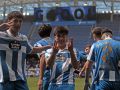 Areosa celebra su gol en el Fabri-UD Ourense