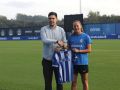 Eva Alonso en su presentación junto a Kevin Cabado
