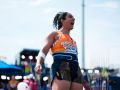 Yulenmis Aguilar durante el campeonato de Europa