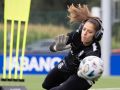 Andrea Tarazona entrena con cascos antiruido