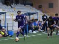 Samu Rey controla el balón durante el Montañeros-Barbadás de la temporada pasada