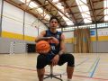 Caio Pacheco posa para DXT Campeón en el pabellón de Elviña I