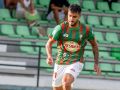 Adri Castro, delantero del Racing Villalbés, durante un partido de esta temporada
