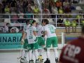 Los jugadores del Liceo celebran un gol contra el Barcelos en el Torneo Internacional de Vigo