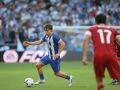 Lorenzo Amatucci, centrocampista del Dépor, durante el partido ante el Sevilla en Riazor