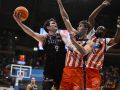 Rubén Domínguez lanza a canasta en el Básquet Coruña-Bilbao Basket del curso 2024-25, un duelo en el que fue rey por un día