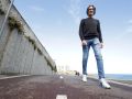 Andrés Díaz, en el Paseo Marítimo