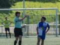 Un jugador del Torre es expulsado durante el partido contra el Sporting Coruñés de la temporada pasada