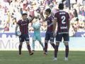 Iván Romero celebra su tanto ante el Barcelona en la presente temporada
