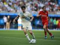 Charlie Patiño, durante el partido de Segunda contra el Burgos