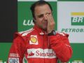 Massa, a la conclusión del GP de Brasil de 2008, donde perdió el título en la última curva del campeonato