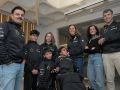 Sonrisas que rompen barreras Varios miembros de Empujando Sonrisas, con José Luis Fernández a la izquierda, sus hijos Álex y Mario y su mujer Paula