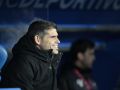 Antonio Hidalgo, en el banquillo de Riazor en el inicio del Dépor-Cádiz