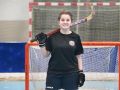 Lucía Castro, jugadora del Cambre, posa en Os Campóns