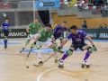 Dava Torres frente a Sergi Miras en el partido del Liceo contra el Cerdanyola