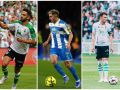 Andrés Martín, Yeremay e Iñigo Vicente con Racing de Santander y Deportivo