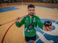 Bruno Saavedra: "Soy más veces ángel que demonio" Bruno Saavedra posa en el Palacio de los Deportes tras un entrenamiento con el Liceo