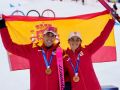 Cardona y Alonso con sus medallas de bronce