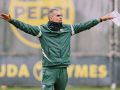 Gaizka Garitano, en su peor momento al timón del Cádiz Gaizka Garitano, durante un entrenamiento reciente con el Cádiz