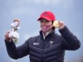 La esquiadora madrileña Audrey Pascual, de 21 años, ha logrado este lunes la medalla de oro en supergigante