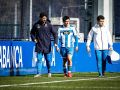 Manu Ferreiro abandona el césped tras sufrir la rotura en el tendón proximal del isquiotibial