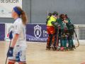Las jugadoras del Marineda celebran un gol en el partido contra el Raxoi