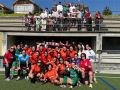 La plantilla del Atlético San Pedro celebra con varios aficionados el pase a la final de la Copa de A Coruña