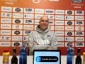 Carles Marco durante la rueda de prensa previa al partido en Fuenlabrada