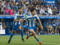 Riazor puede con el Leganés y con el VAR (2-1) Noé Carrillo celebra su gol al Leganés