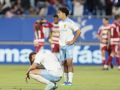Los jugadores del Zaragoza lamentan el tanto recibido el pasado viernes ante el Granada (0-1)