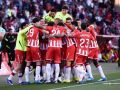El Almería cumple ante el Mirandés (3-2) y deja al Dépor a dos puntos del ascenso directo El Almería celebra uno de sus goles contra el Mirandés
