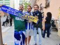 Cientos de seguidores animarl al equipo en el duelo con el Cádiz