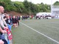 Equipo y afición celebraron sobre el césped de A Gándara