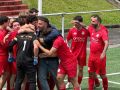 Los jugadores del Marte celebran el gol de Mateo