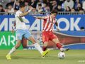 Jugada del Zaragoza-Sporting de este domingo