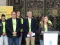 La concejal Nereida Canosa, durante la presentación de la carrera contra el Cáncer en María Pita