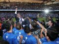 Fernando Vázquez es manteado por sus jugadores tras el ascenso de 2014 en RiazorFútbolSegunda DivisiónDeportivo - Jaén 1-0El Deportivo regresa a la Primera División