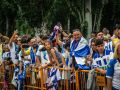 La afición blanquiazul toma las calles pucelanas en la previa al encuentro
