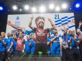 Miles de deportivistas, con Juan Carlos Escotet a la cabeza, disfrutaron antes y celebraron después con la plantilla en una noche para la historia