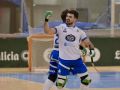 Bruno Saavedra celebra uno de sus goles contra el Calafell en el primer partido del Liceo de las semifinales del playoff